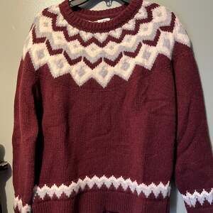 L.L. Bean Classic Ragg Wool Fair Isle Crewneck Sweater